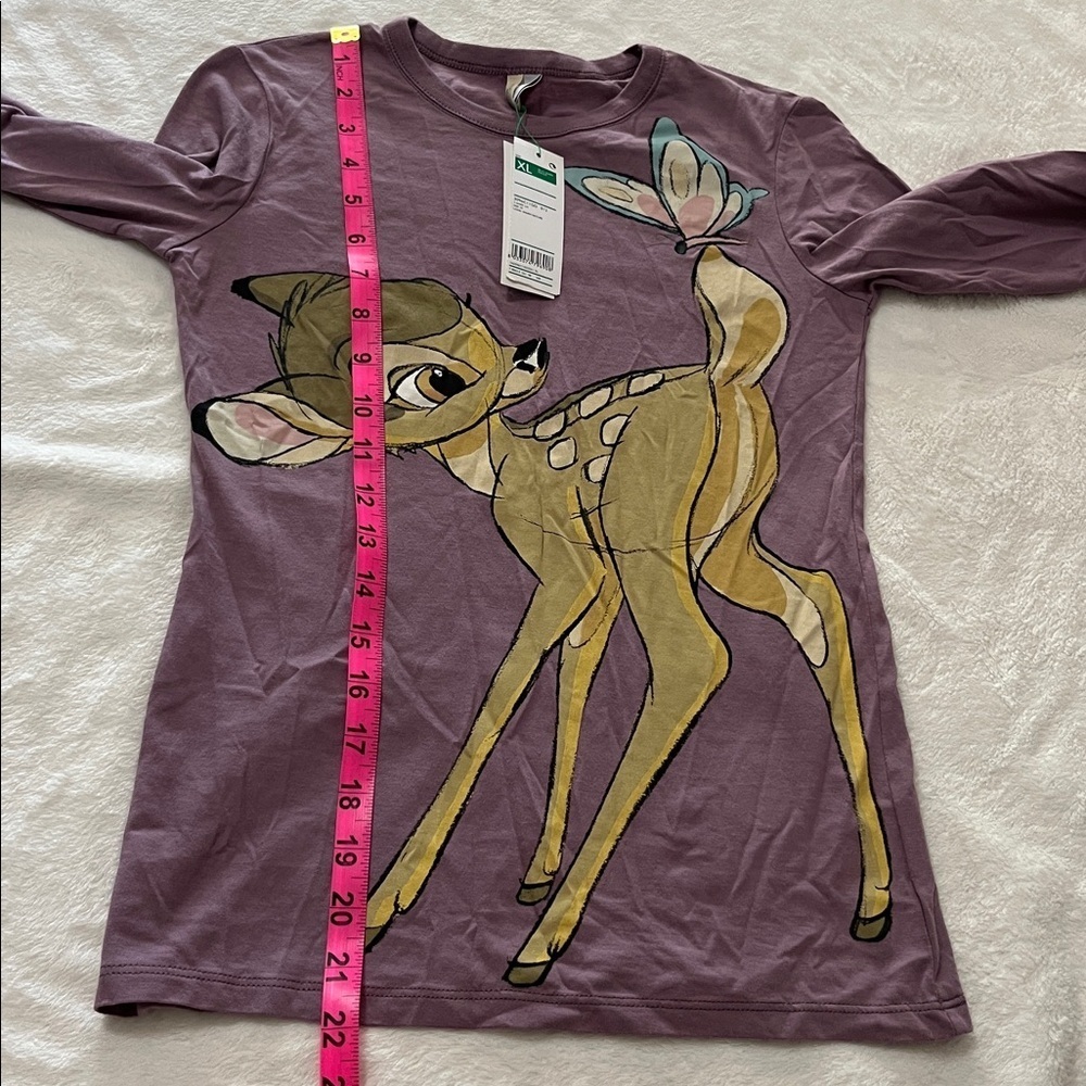 Disney Kids Long Sleeve Shirt with Bambi Design - Purple - Picture 4 of 4